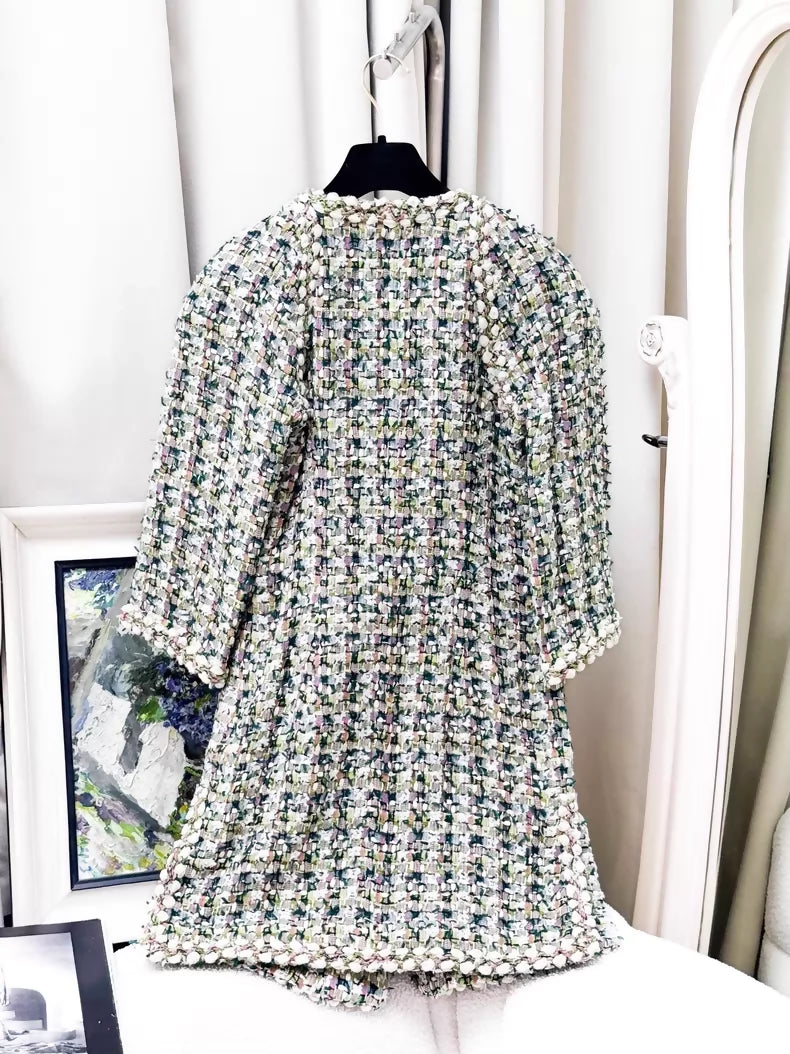 Chanel 18C mixed-color tweed jacket