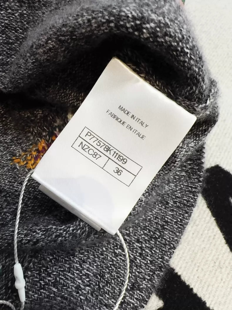 Chanel 24A  Teacup and Teapot Gray Top
