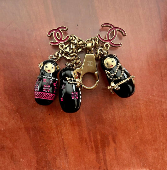 Chanel Matryoshka Doll Charm Keychain