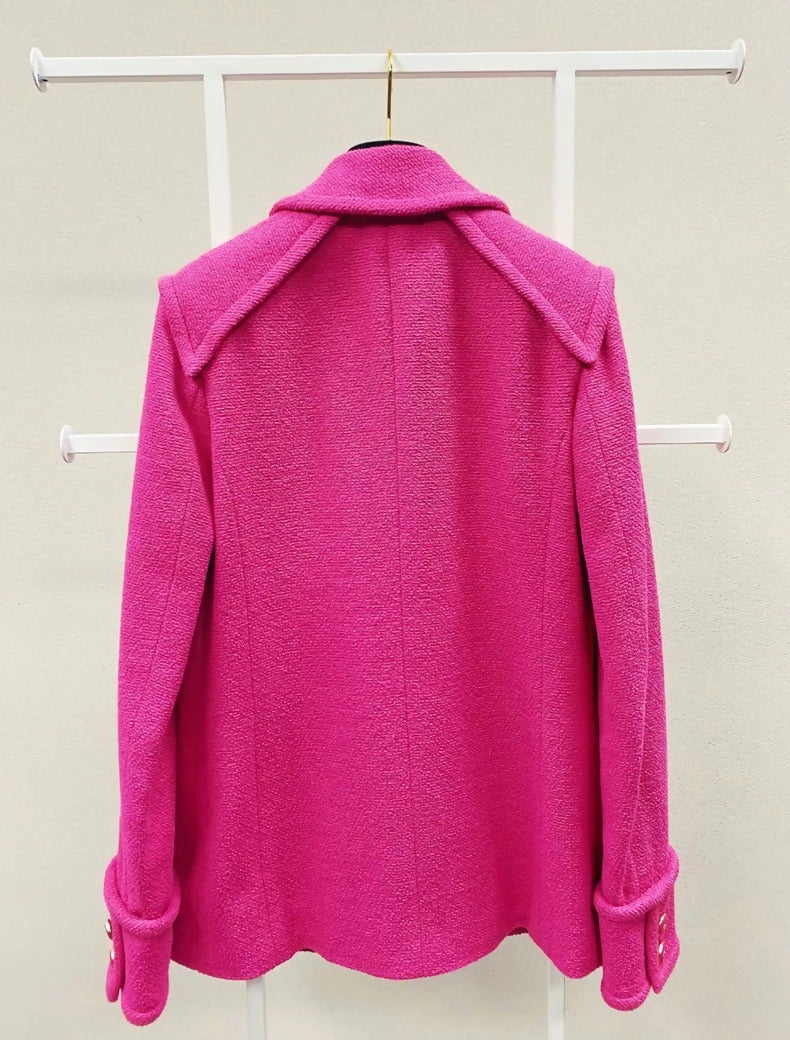 Chanel 20 pink tweed jacket