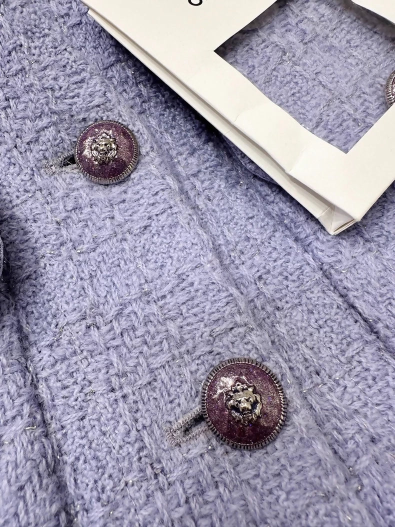 Chanel 24A light purple tweed jacket