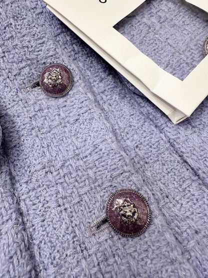 Chanel 24A light purple tweed jacket