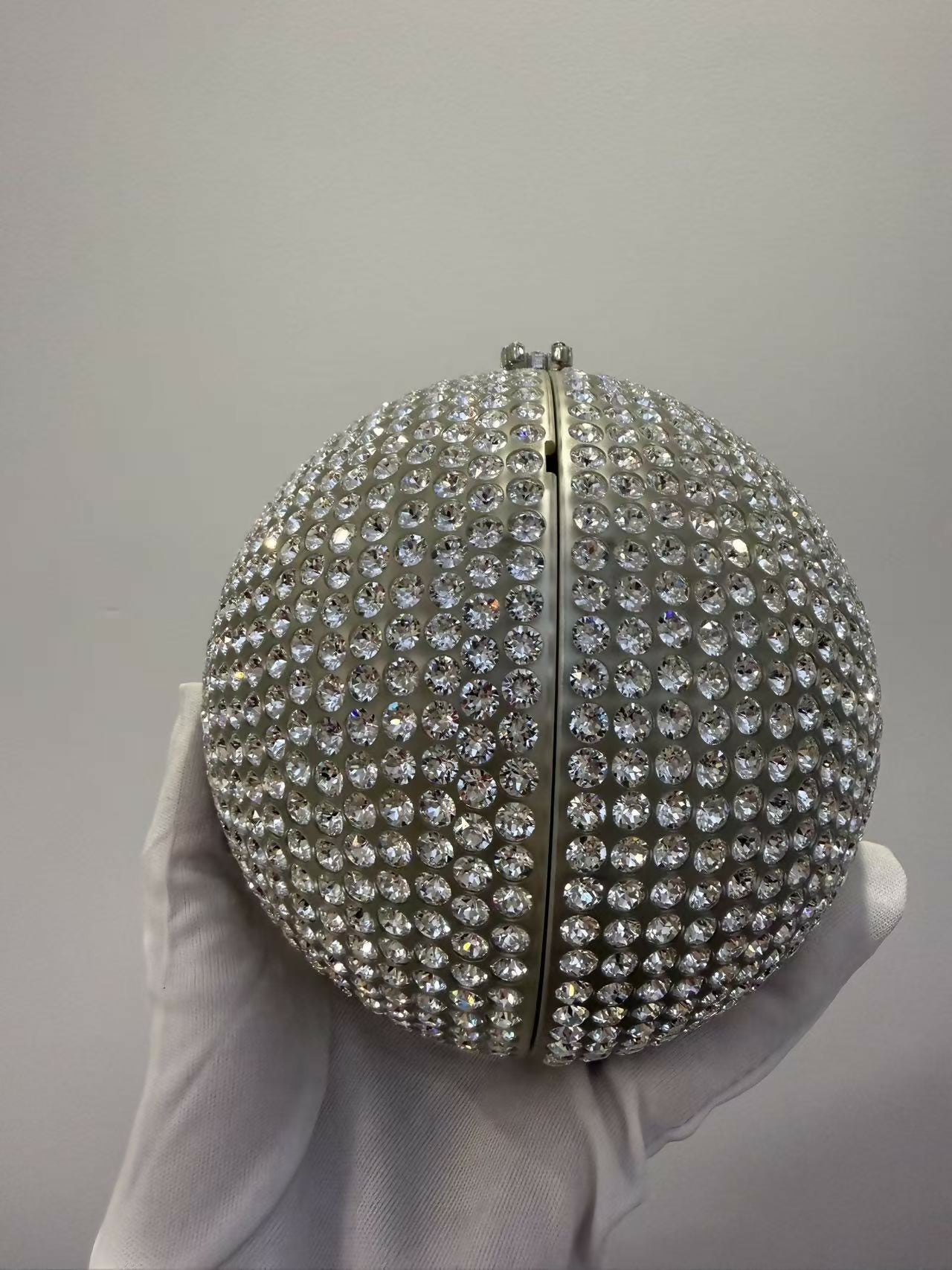 Chanel 2018 Runway Round Crystal Ball evening bag