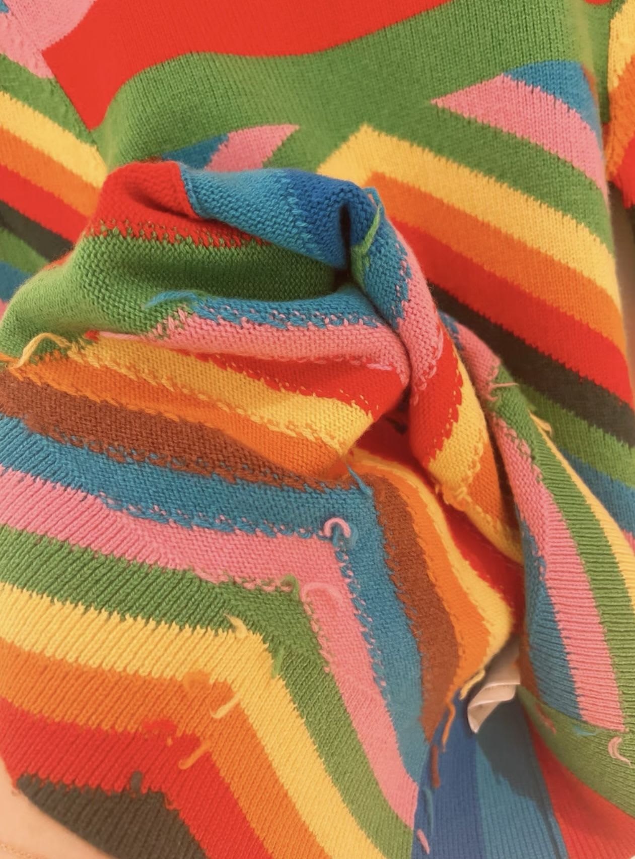 Valentino Rainbow Cashmere Sweater