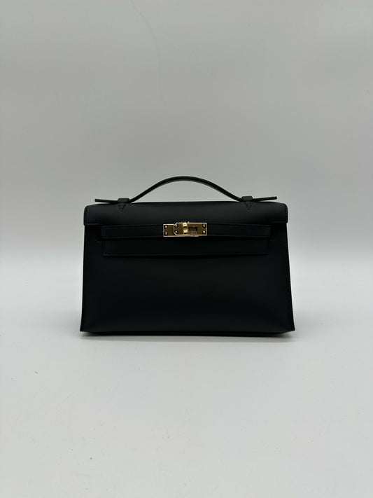 Hermès Kelly Pochette Black Swift GHW K 2026