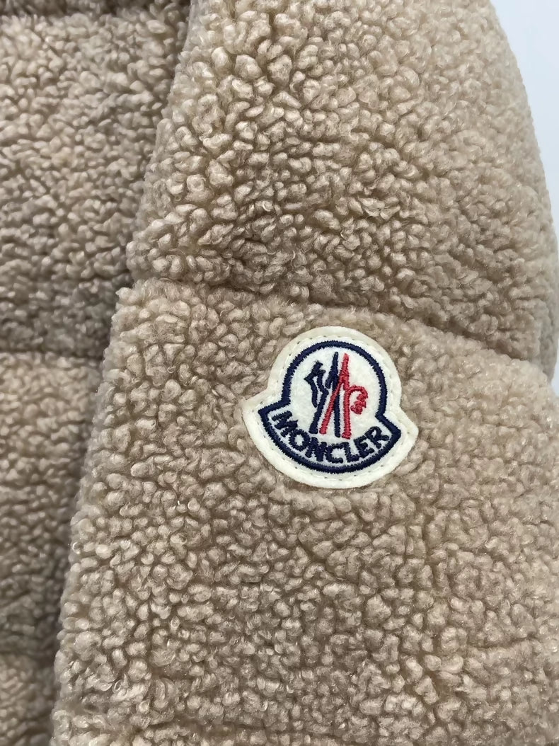 Moncler Fall/Winter 2024 shearling Hooded Down Jacket