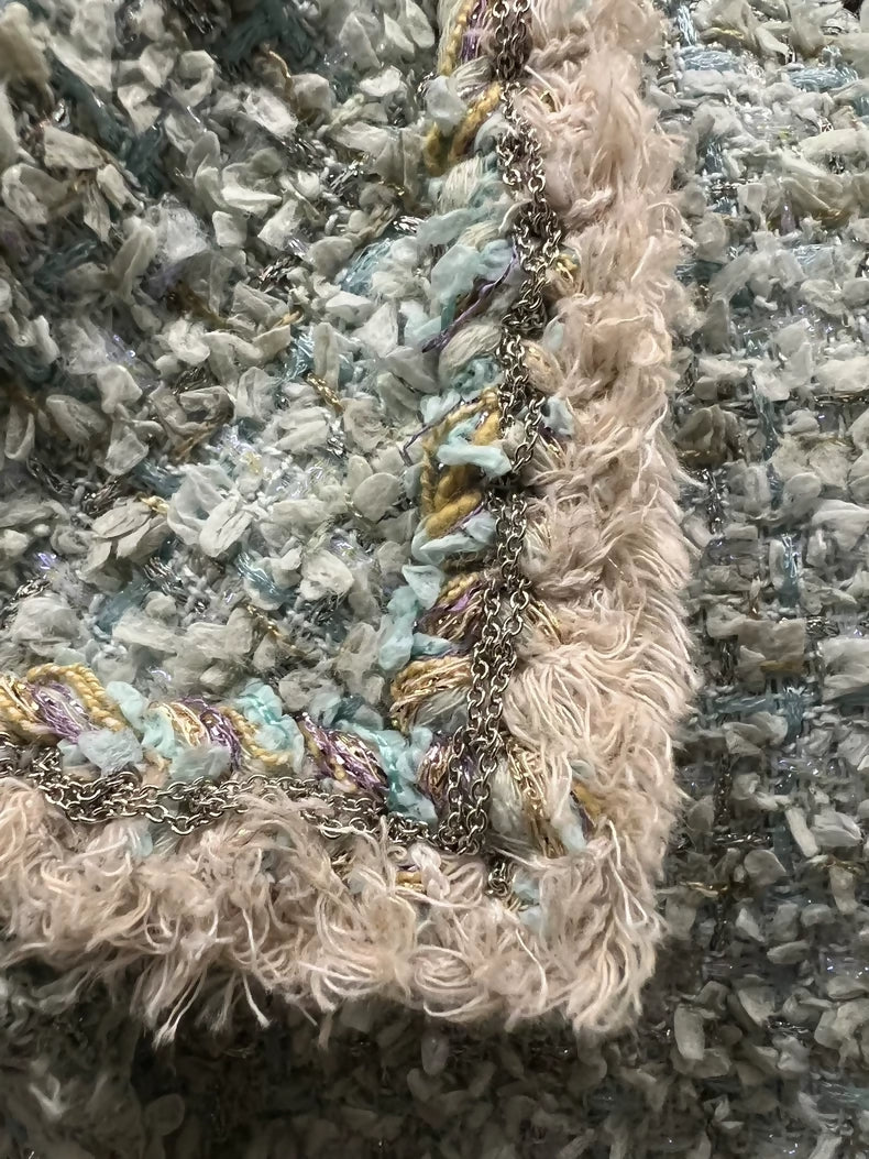 Chanel 21p green tweed jacket