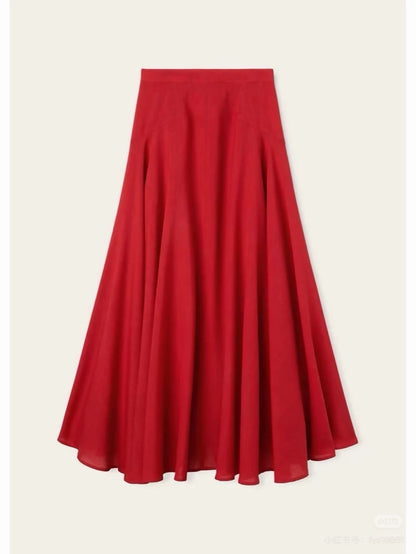 Loro Piana extra-large red skirt