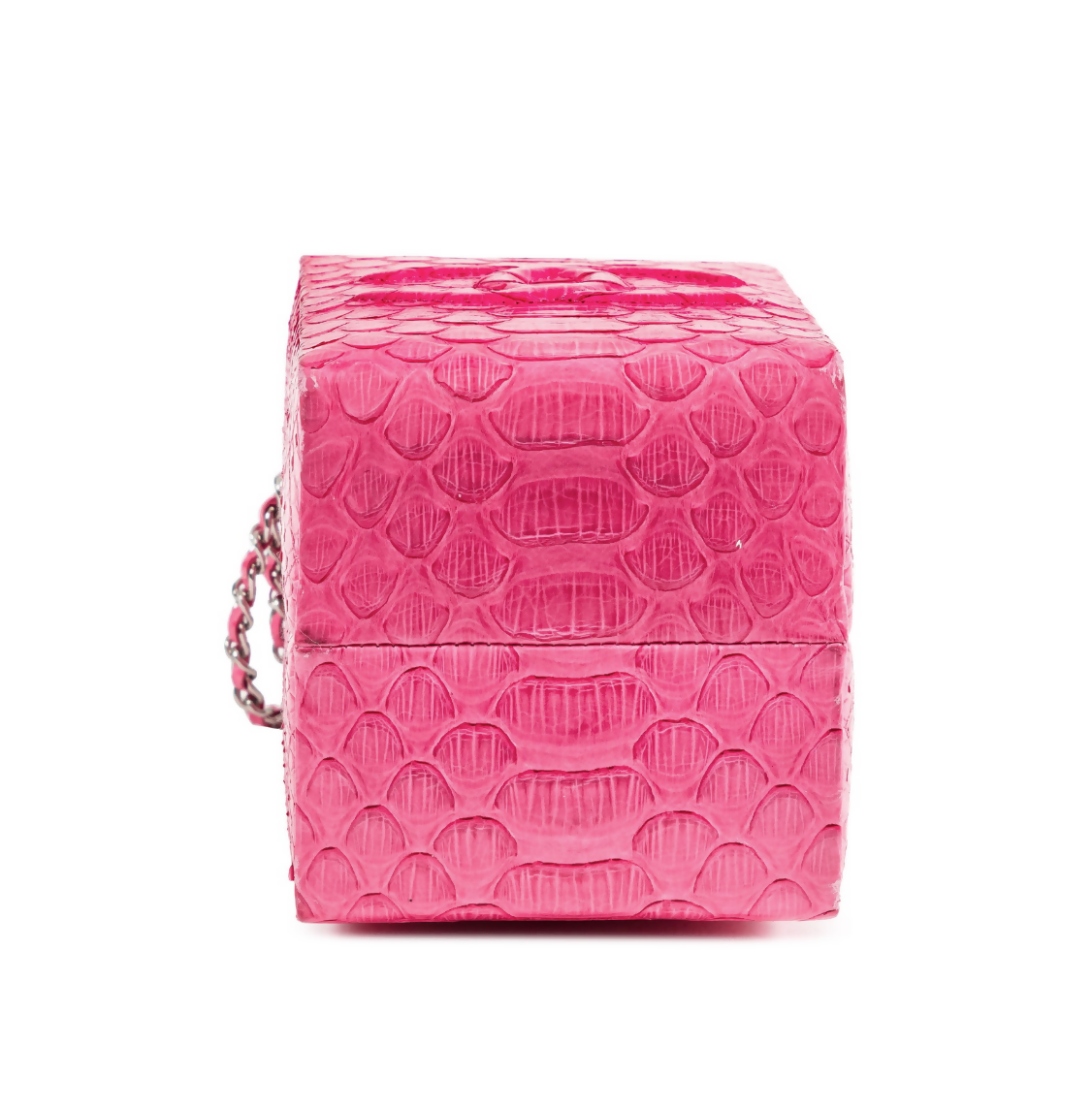 Chanel 2014 Pink Python Lait de Coco Milk Carton Bag