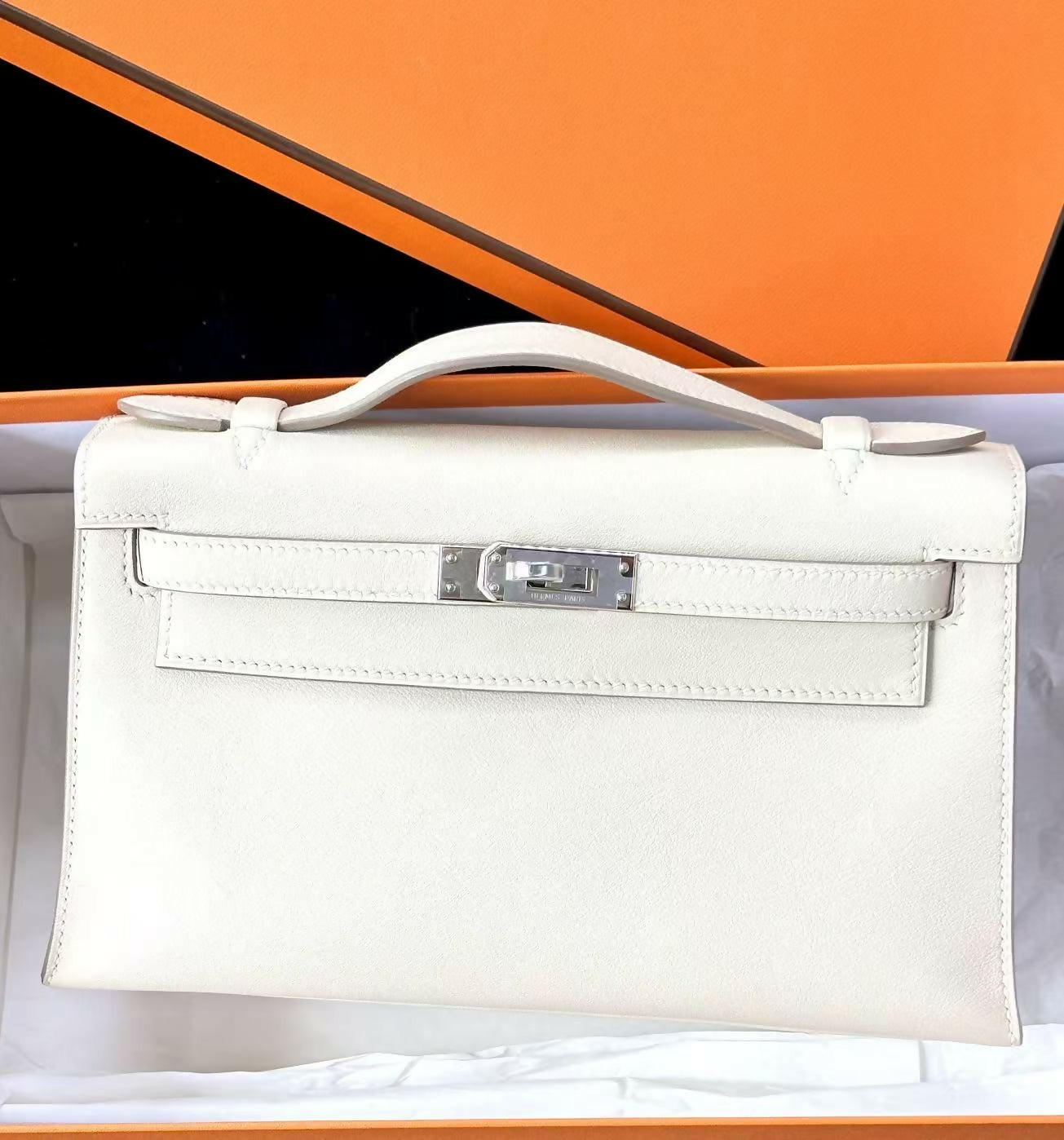 Hermès Kelly Sellier 25 Gris Asphalte Epsom with Brushed Gold Hardware