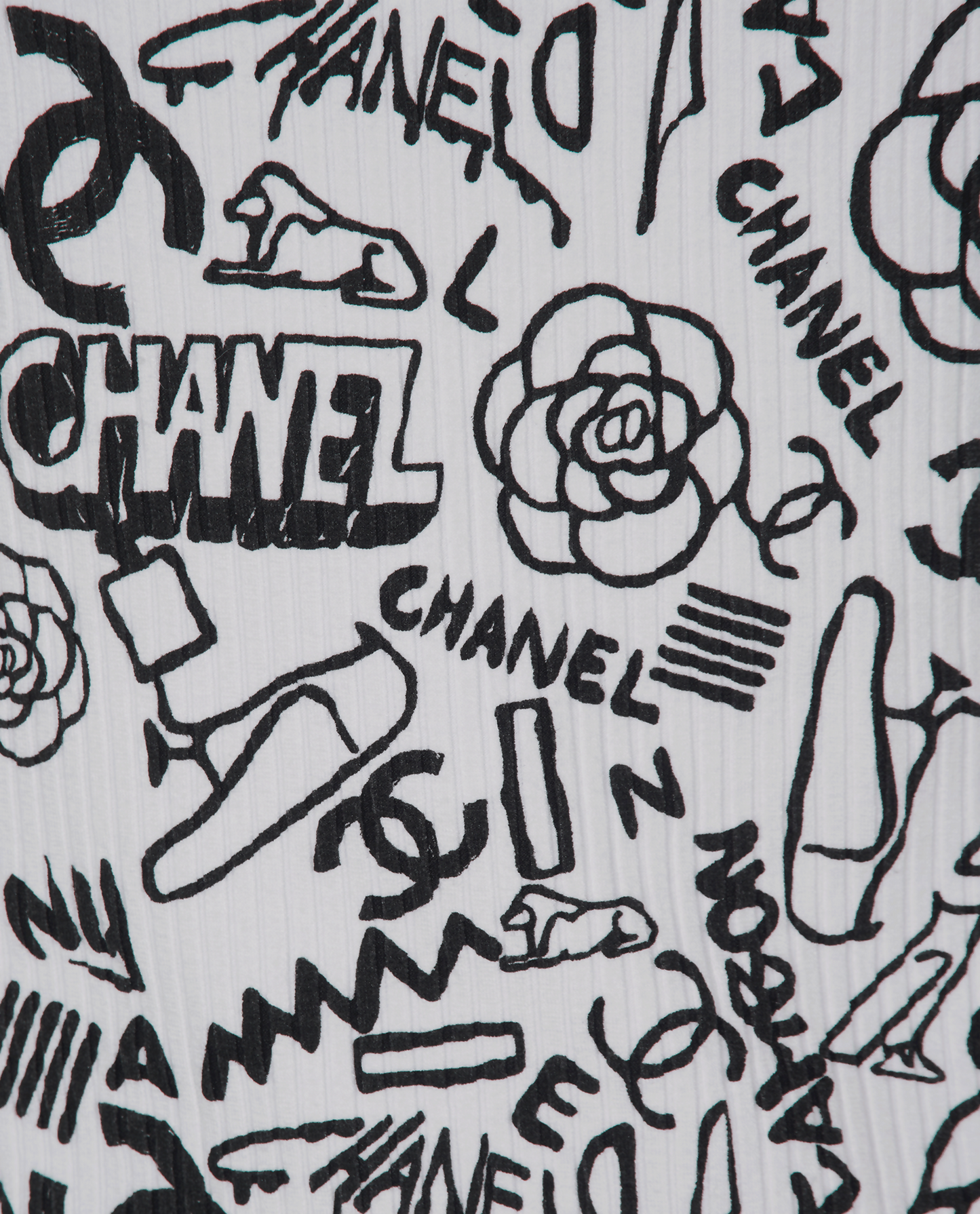 Chanel 19A Paris-New York Egypt Graffiti Tank Top Blouse FR 36