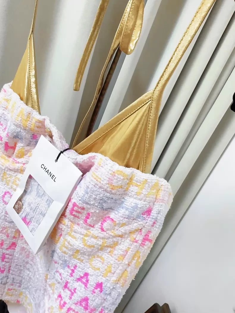 Chanel 24c pink gold multicolour top