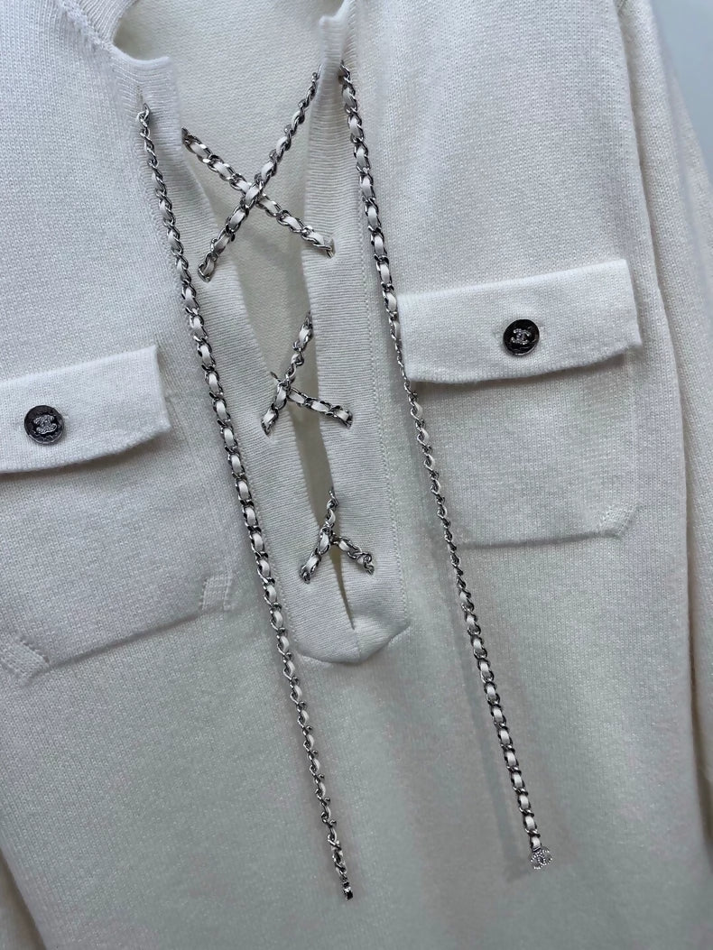 Chanel 23P ecru dress