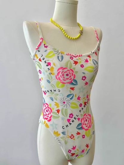 Chanel 96P Floral Swimsuit