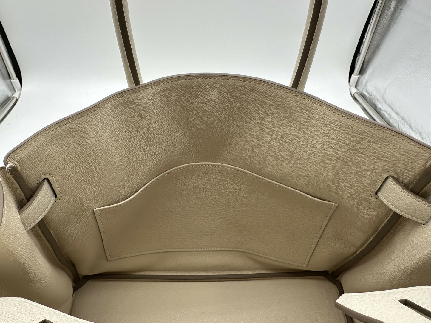 Hermès Birkin 30 Togo Craie PHW Stamp K