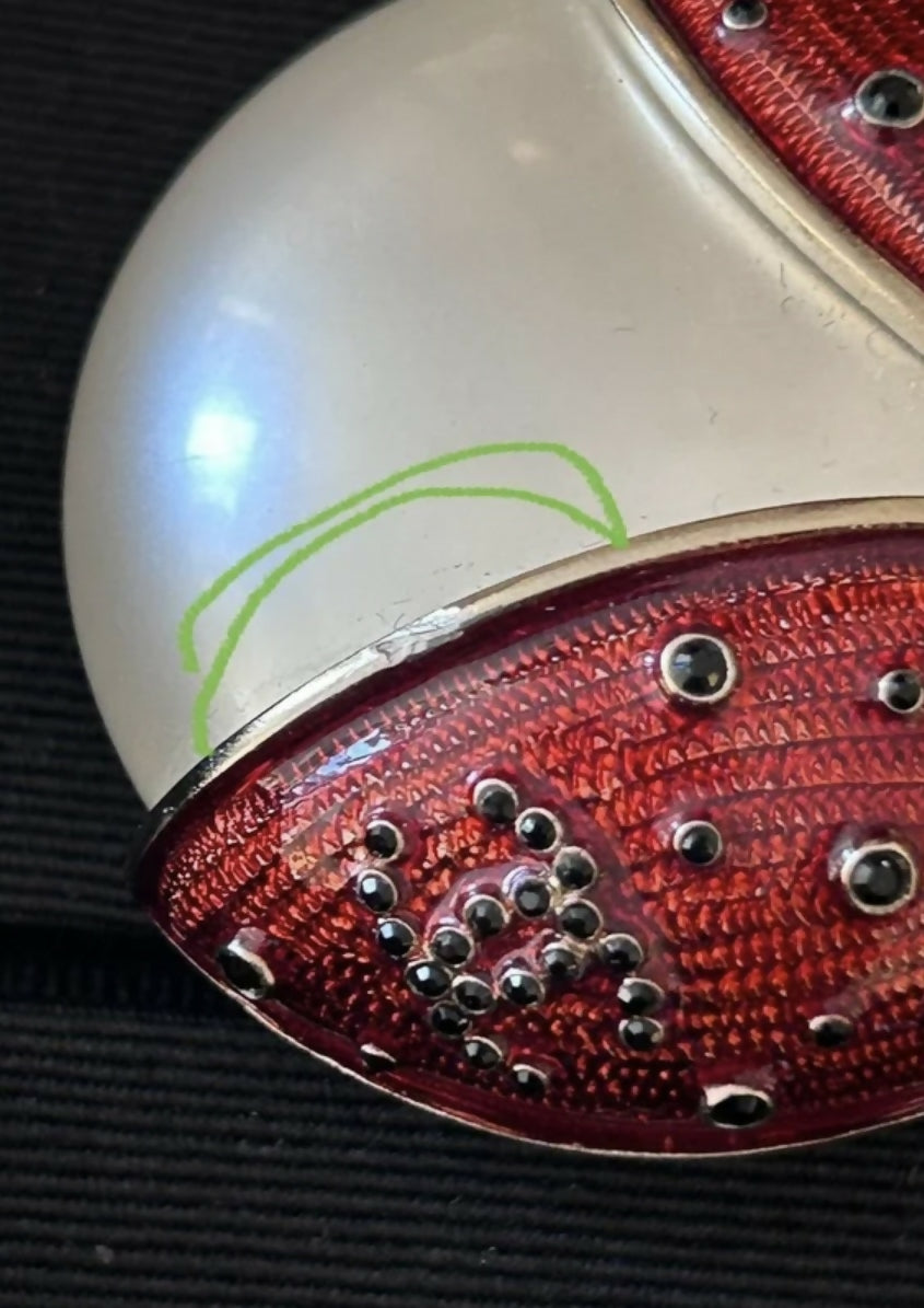 Chanel ladybug brooch