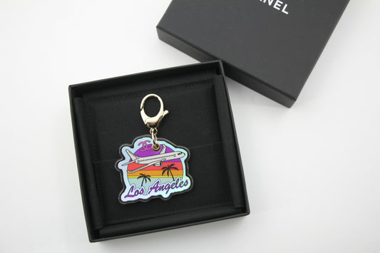 Chanel D24C Resin Resort Collection Airplane Los Angeles Handbag Charm