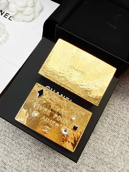 Chanel 25 Christmas Limited Edition Gold Jewelry Box (VIC Privilege Edition),