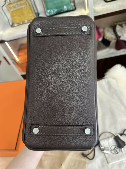Hermès Birkin 25 Barenia Leather with Palladium Hardware