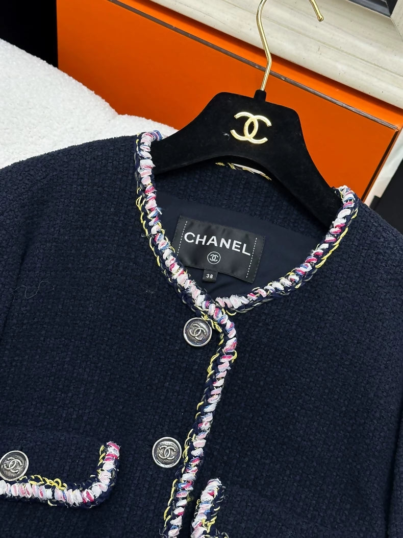 Chanel 21P navy blue jacket.