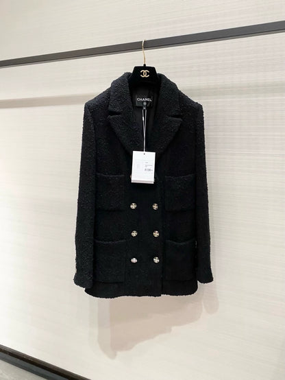 Chanel black tweed jacket
