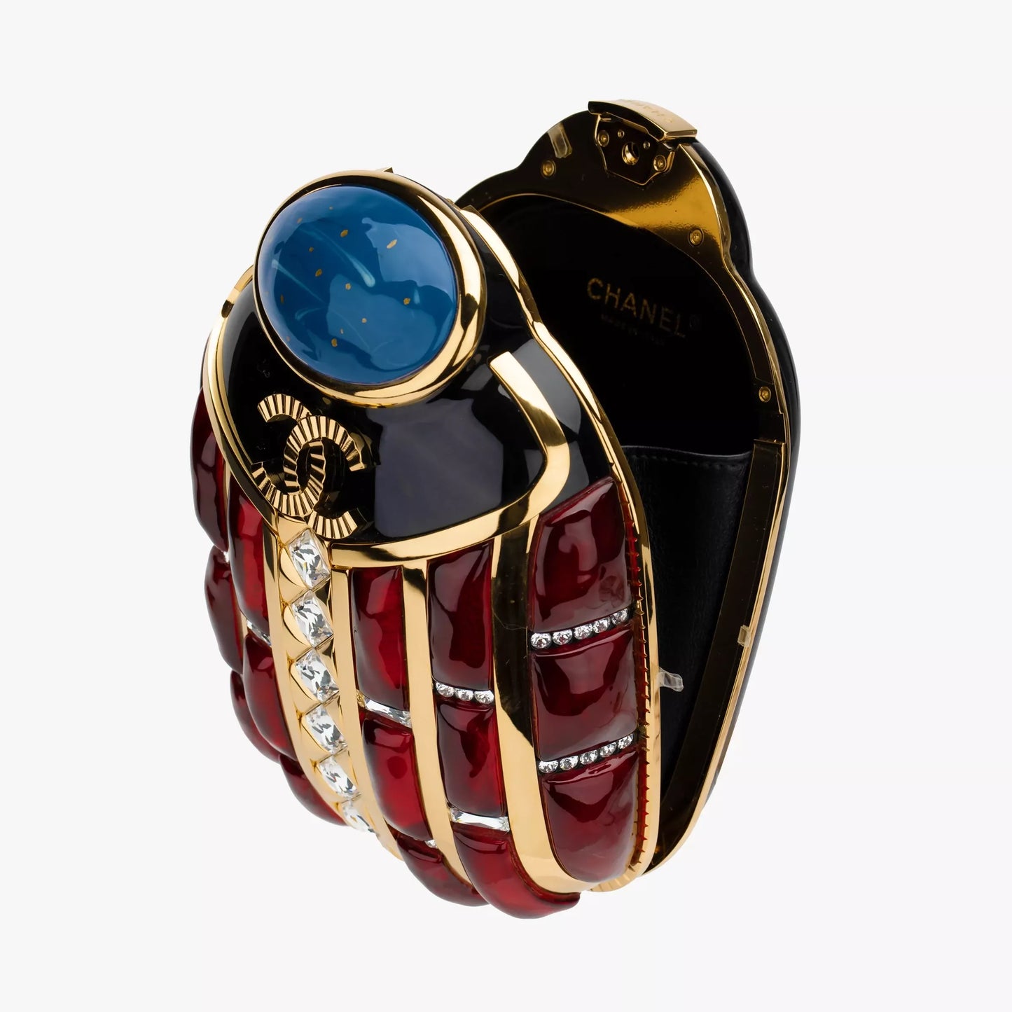 Chanel 19A Egypt Paris–New York Scarab Minaudière Evening Clutch