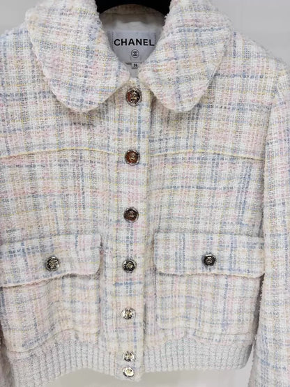 Chanel 25S colourful sequined tweed jacket
