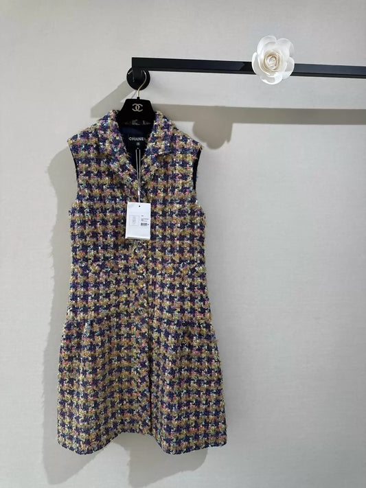 Chanel 22A Colorful Tweed dress