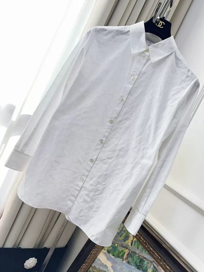 Chanel 24C white long-sleeved shirt