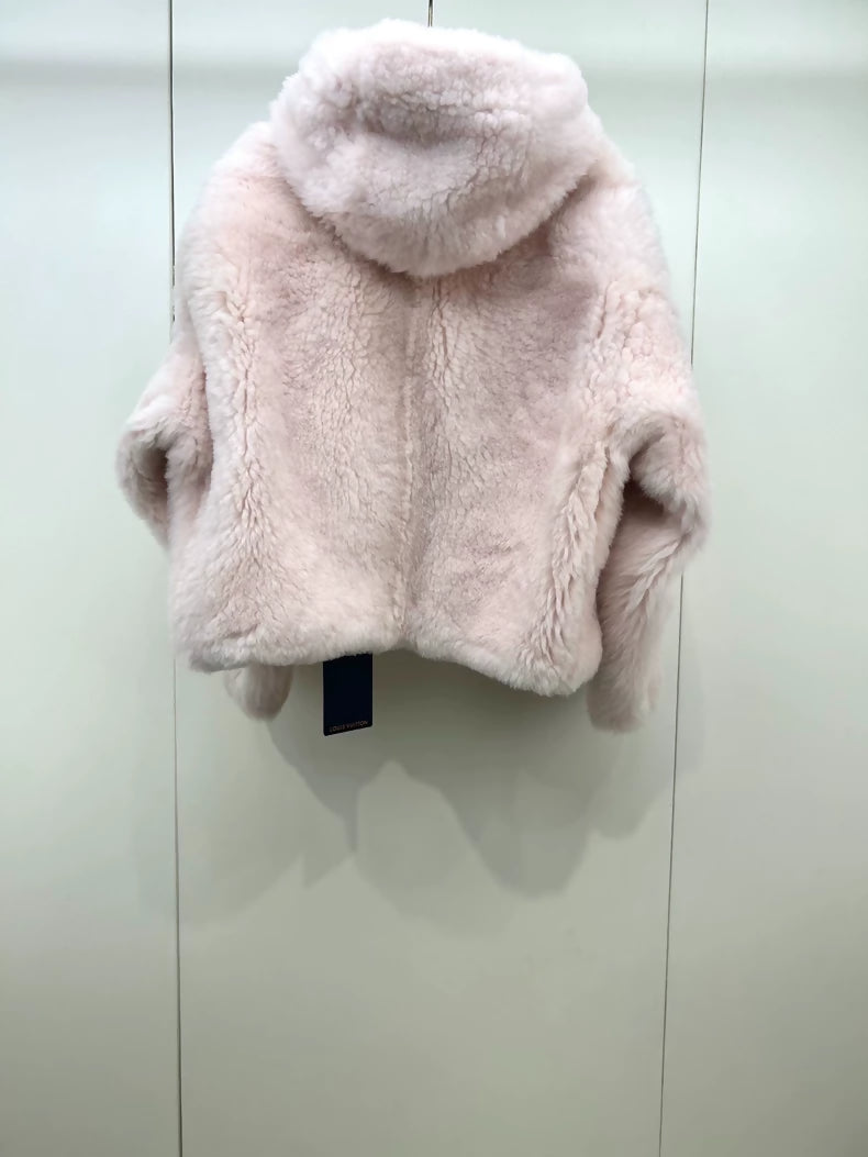 Louis Vuitton 26 Pink Shearling Jacket