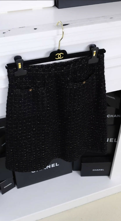 Chanel 2017 Black Skirt