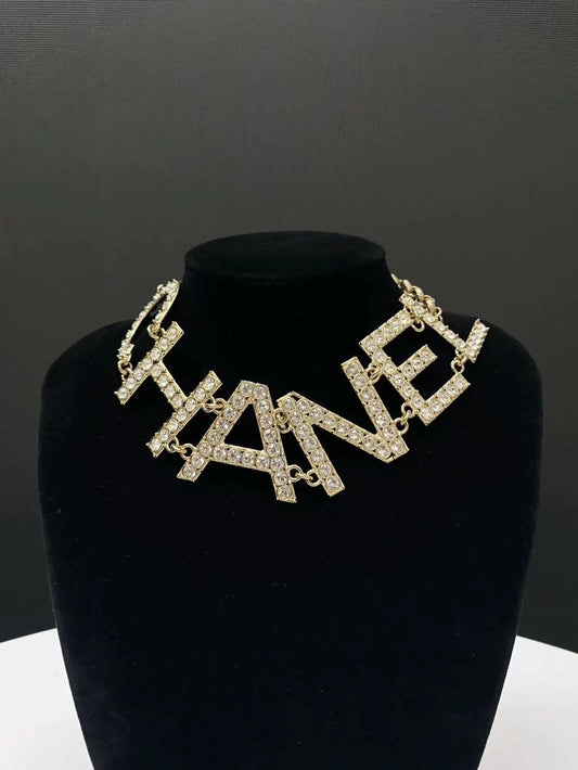 Chanel 19S signature rhinestone necklace