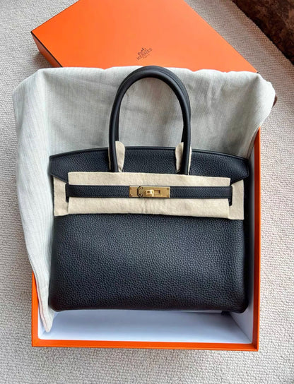 Hermès Hermes birkin30 black gold hardware togo leather u-engraved - 30 Tote Bag - Used fashion item from Wararni