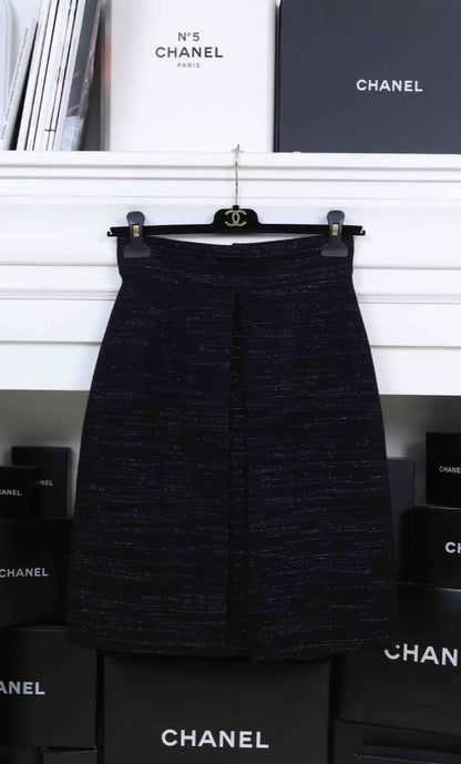 Chanel 2009 black jacket and skirt set