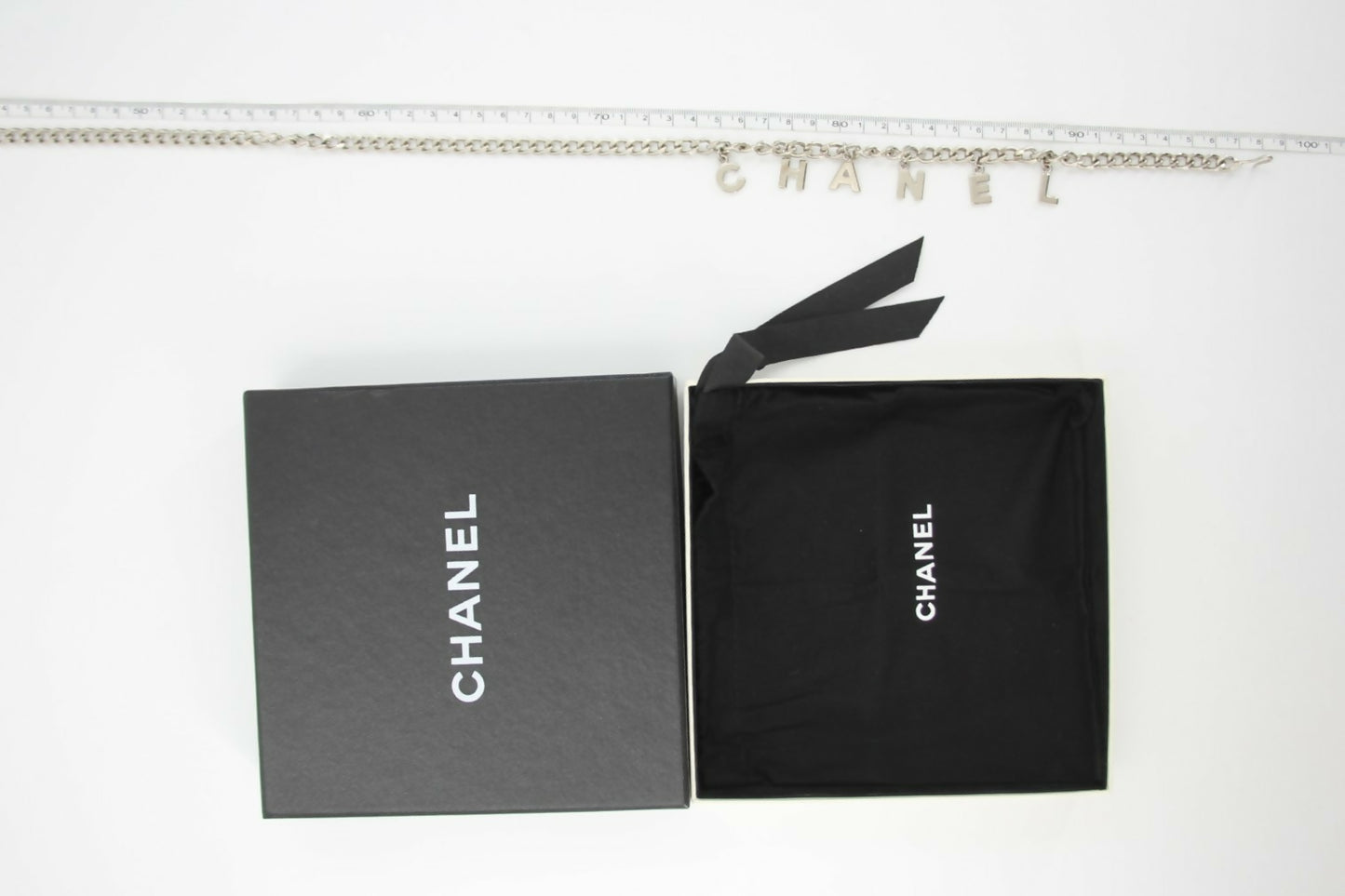 Chanel Vintage 05V Metal Silver Chain Waist Chain L98