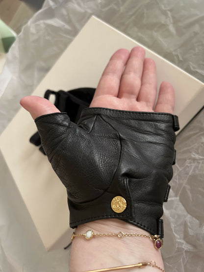 Chanel fingerless gloves