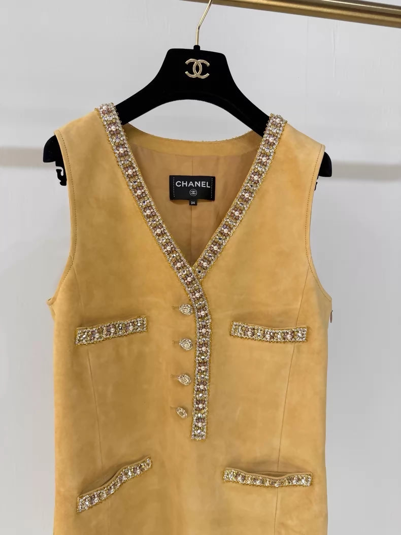 Chanel 26C suede dress