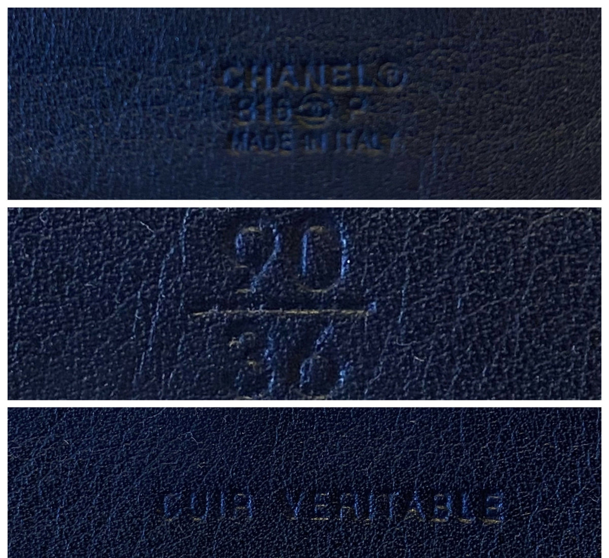 Chanel Airlines 16P Blue Denim CC Matte Silver & Gold Buckle Belt