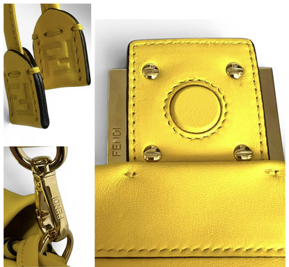 FENDI 2026 Medium Mamma Baguette Yellow Nappa Leather Bag