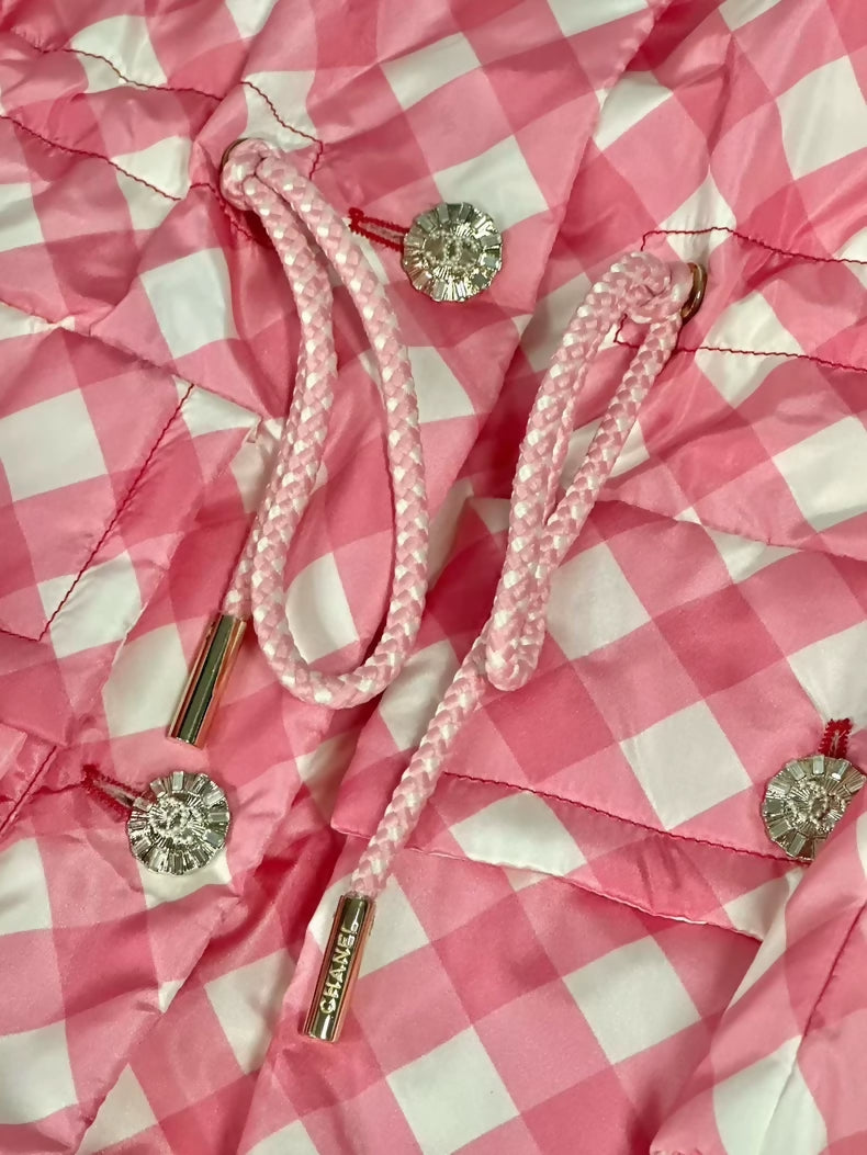 Chanel 23C Monte Carlo jacket in pink and white 40FR