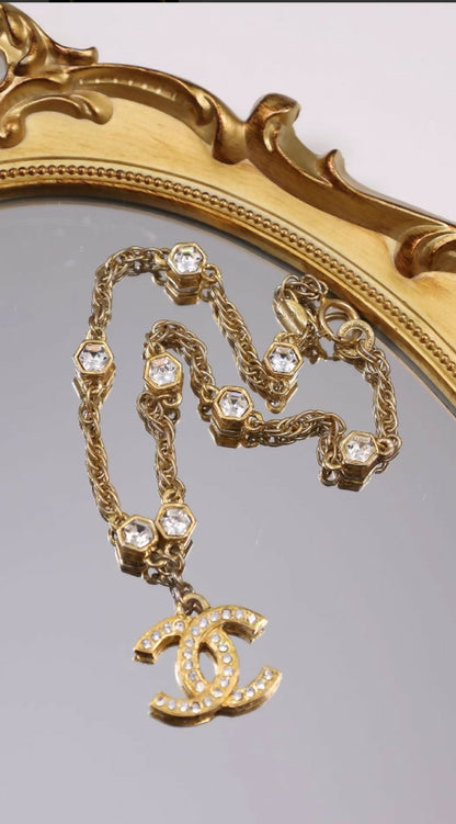 Chanel rhinestone necklace chocker