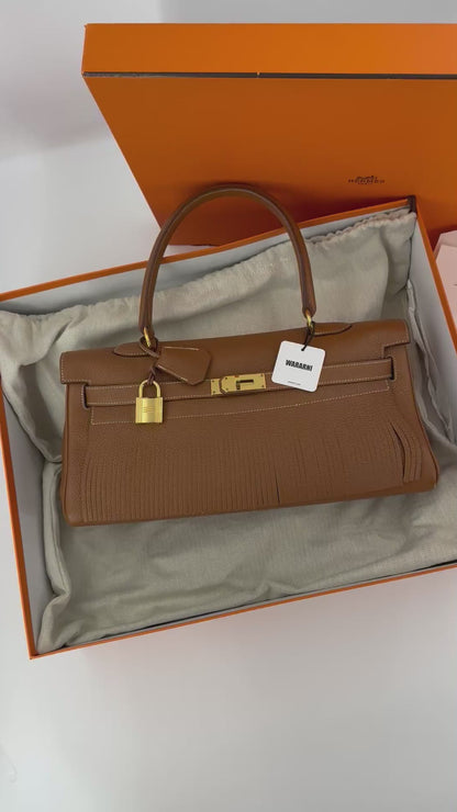 Hermes shoulder kelly Fringe Gold Togo Leather gold hardware