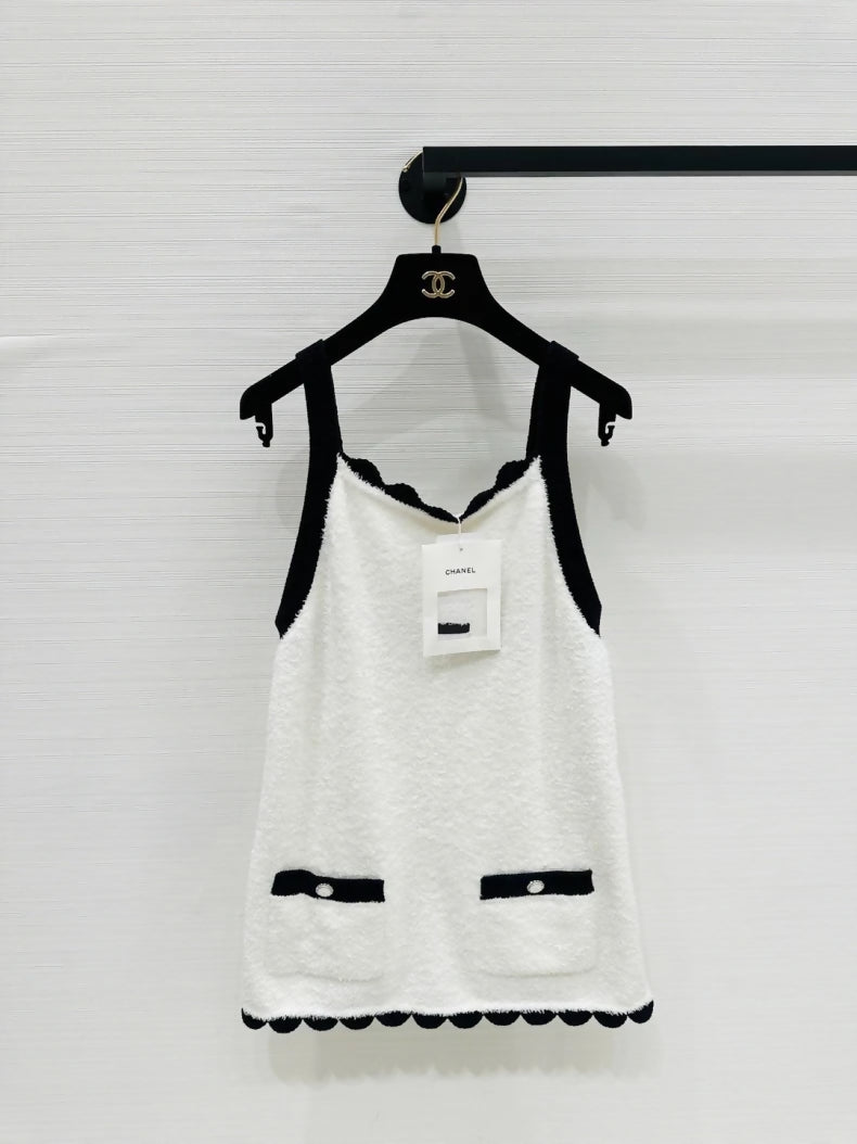 Chanel 26C black white dress