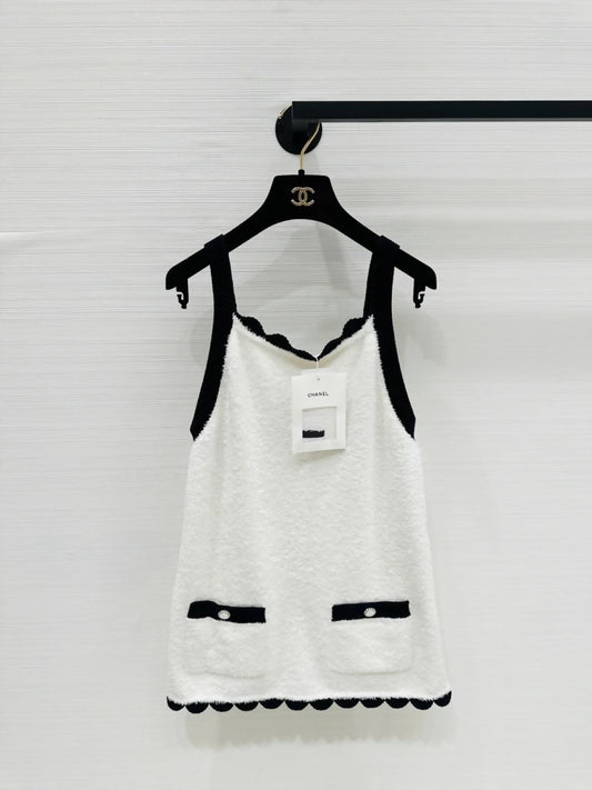 Chanel 26C black white dress