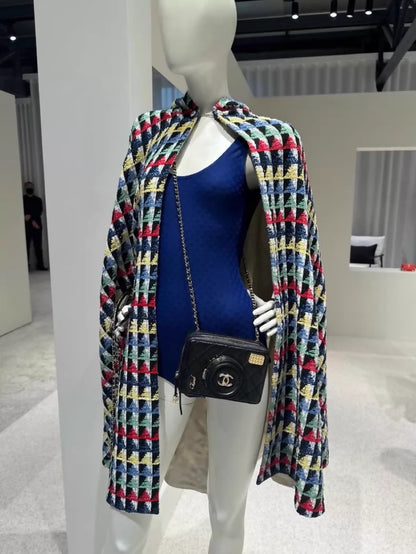 Chanel 24S Colorful Cape Coat