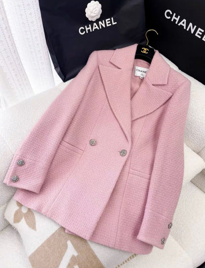 CHANEL Chanel 22AW Pink Jacket - 38 Jacket - Secondhand luxury from Wararni