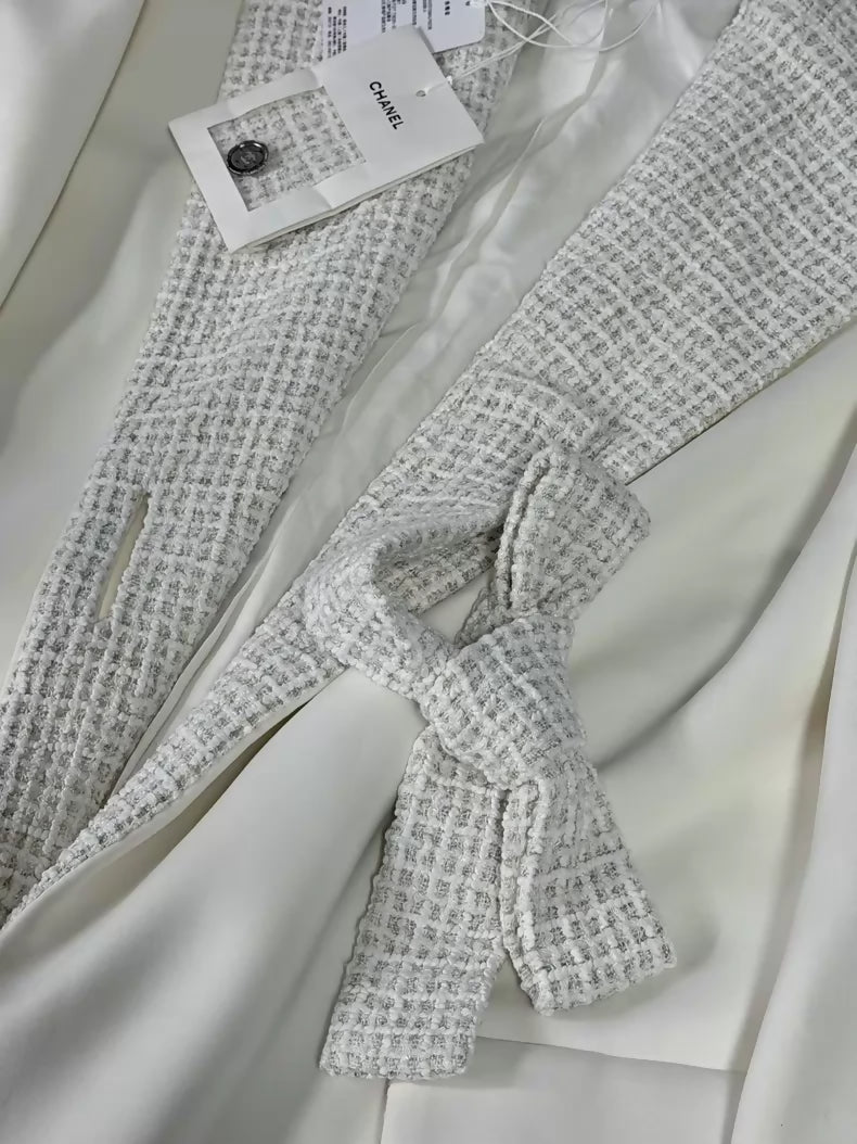 Chanel 25C White Long Coat