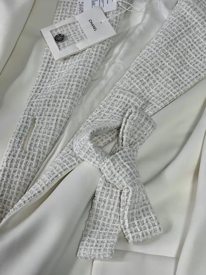 Chanel 25C White Long Coat