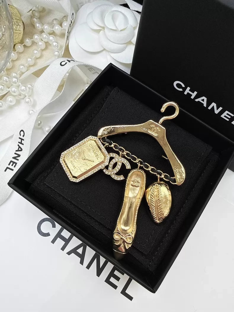 Chanel 23A Multi-Element Pendant Hanger Brooch