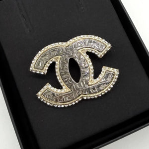 Chanel Egyptian relief double C brooch